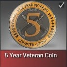 CSGO 5 Year Coin Accounts